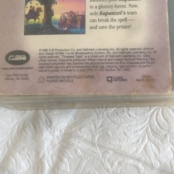 🔥2/$20🔥VTG 1990 RAPUNZEL TIMELESS TALES from Hallmark VHS#1235 Video Tape - Picture 5 of 10